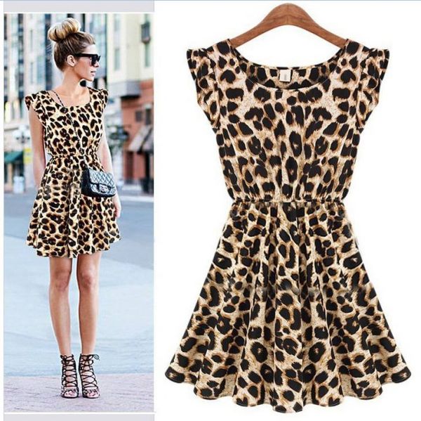 Vestido Animal Print Leopardo